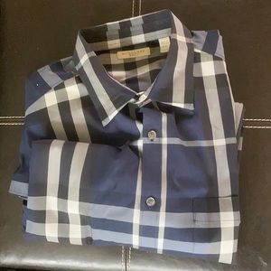 Burberry long sleeve button down shirts